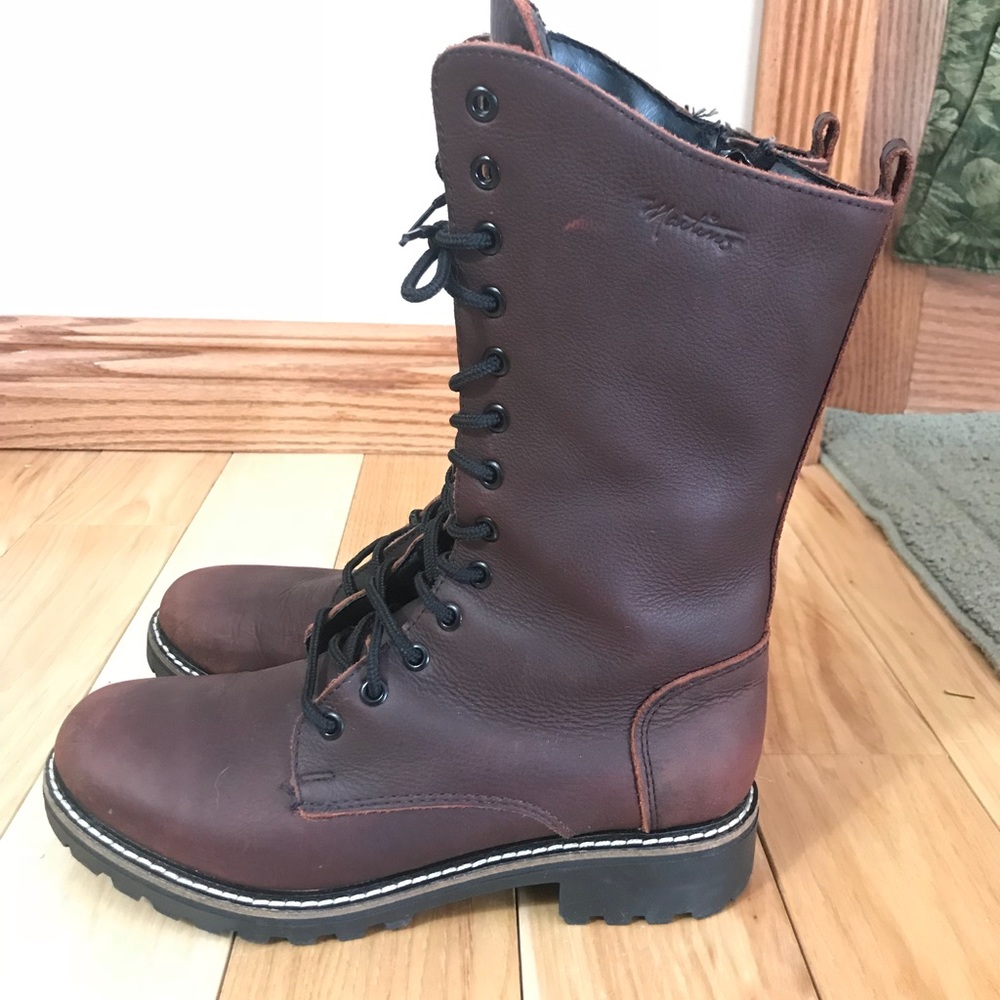 Martino Waterproof Lace Up Leather Boots